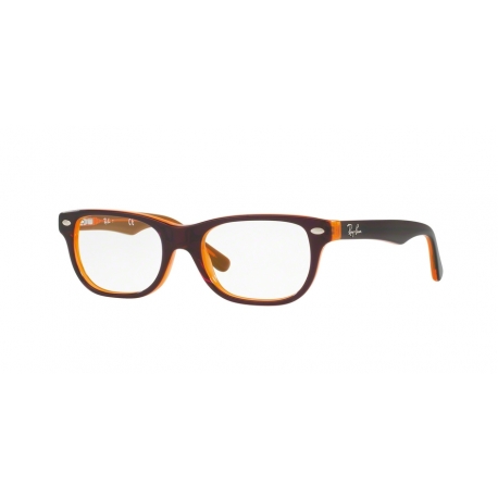 Ray-Ban Junior RY1555 3674 | Frame: top brown on orange fluorescent