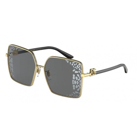 Dolce & Gabbana DG2279 02/AL | Montatura: oro | Lenti: grigio leopardato argento