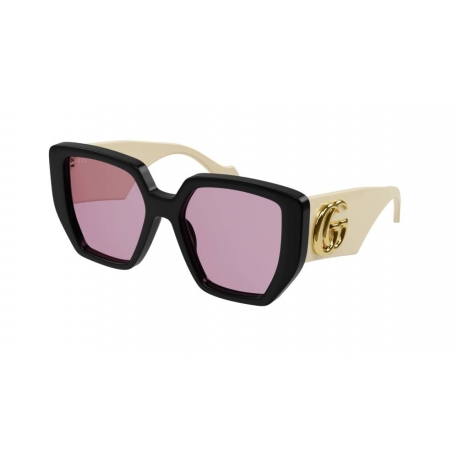 Gucci GG0956S 002 | Montatura: nero bianco | Lenti: rosa sfumate