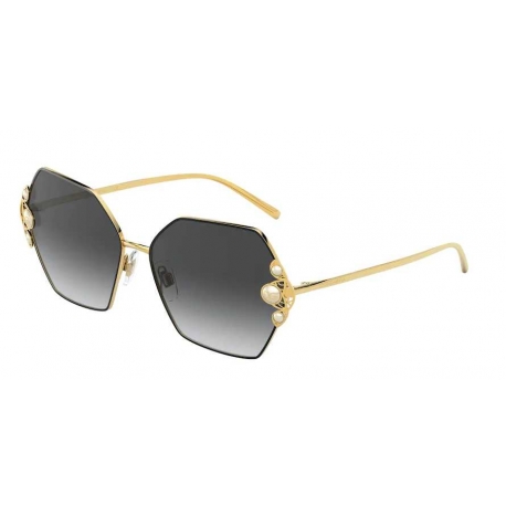 Dolce & Gabbana DG2253H 13348G | Frame: gold, black | Lens: grey gradient