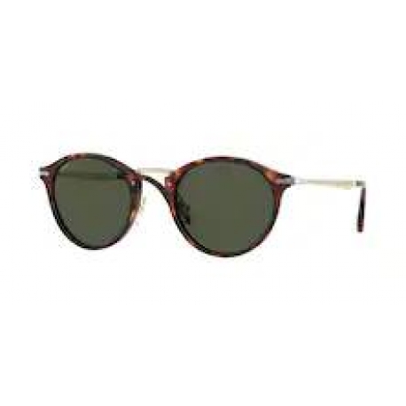 Persol PO3166S 24/31 | Frame: gold and havana | Lens: green