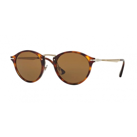 Persol PO3166S 24/57 | Frame: gold and havana | Lens: polarized brown