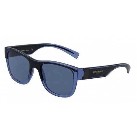 Dolce & Gabbana DG6132 325880 | Frame: transparent blue, black | Lens: dark blue