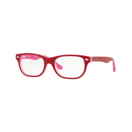 Ray-Ban Junior RY1555 3761 | Frame: transparent pink on top bordeaux