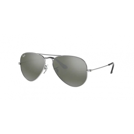 Ray-Ban RB3025 Aviator Large Metal W3275 | Frame: silver | Lenses: crystal grey mirror