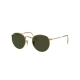 Ray-Ban RB3447 Round Metal 001 | Frame: arista | Lenses: crystal green