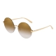 Dolce & Gabbana DG2228 02/6E | Montatura: oro | Lenti: sfumate marrone chiaro a specchio oro