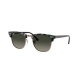Ray-Ban RB3016 Clubmaster 125571 | Frame: spotted grey, green | Lens: grey gradient dark