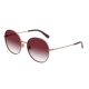 Dolce & Gabbana DG2243 13338H | Montatura: oro rosa, bordeaux | Lenti: trasparente sfumate scuro viola