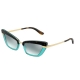 Dolce & Gabbana DG4378 32497C | Frame: top havana on opal turquoise | Lens: light azure mirror silver gradient