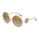 Dolce & Gabbana DG2205 488/6E | Frame: pale gold | Lens: gradient light brown mirror gold