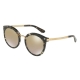 Dolce & Gabbana DG4268 911/6E | Montatura: nero cubo, oro | Lenti: sfumate marrone chiaro a specchio oro