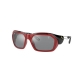 Ray-Ban RB4367M F6636G | Frame: red | Lens: grey mirror silver gradient